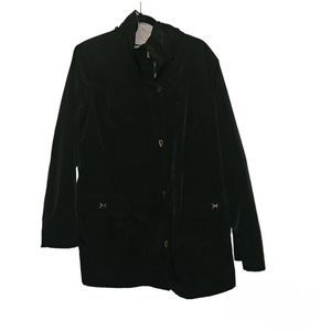 fleet street womens Black coat XL / Jacket Beige Interior. Great Condition